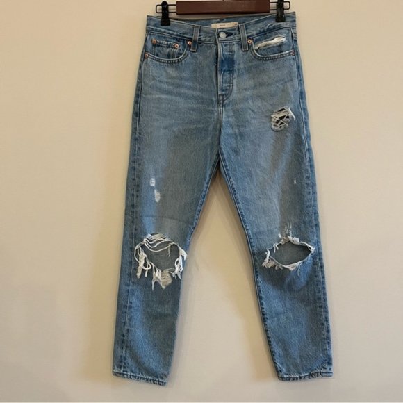 Levi's Wedgie Straight High-Waisted Mom Jean Size 26 - Picture 10 of 16